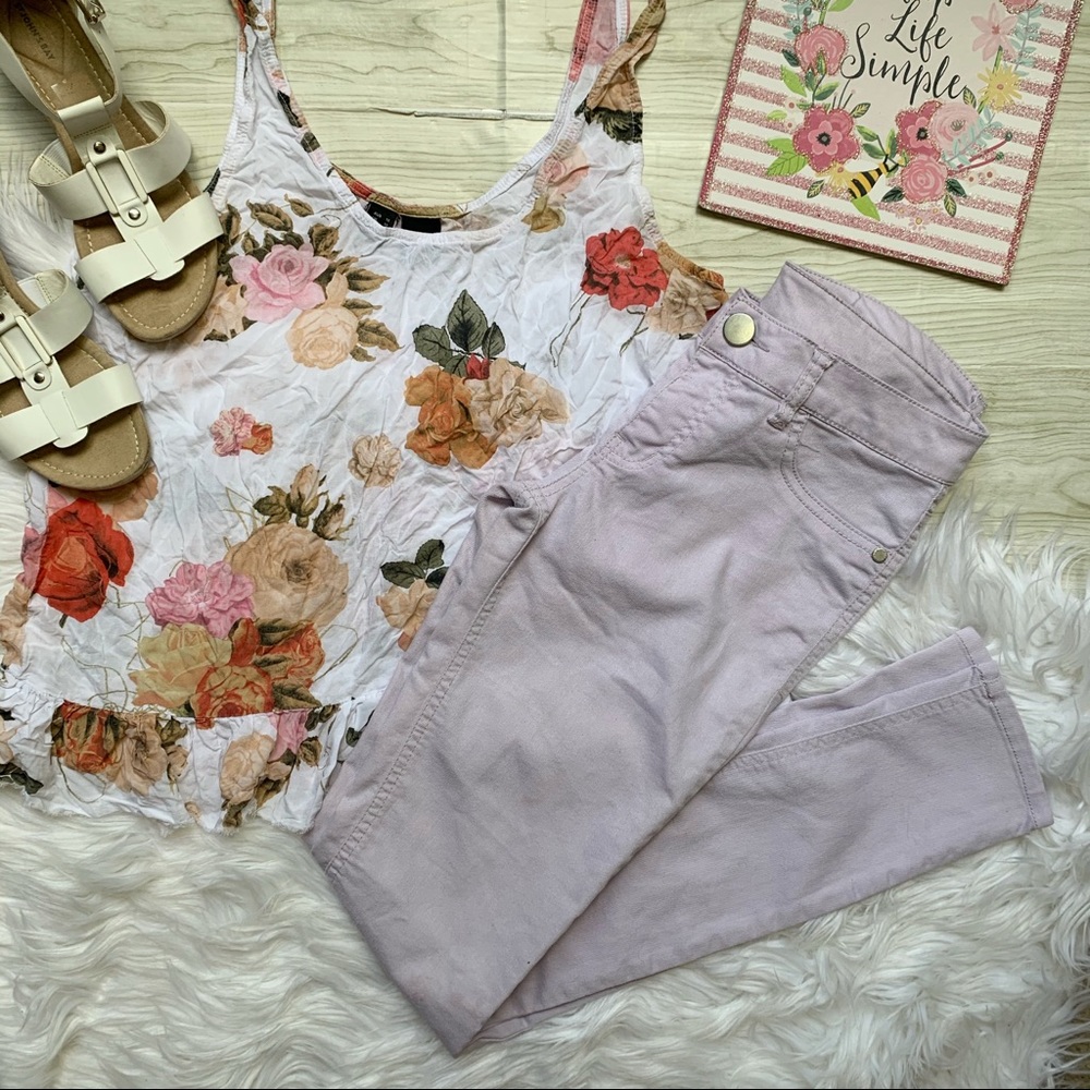 Denim Couture | Light Purple skinny jeans